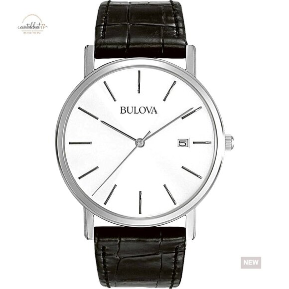 Classic Quartz Watch Silver Dial Leather Strap Elegant  display picture 1